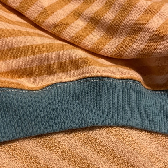 NWOT Free People Classic Striped Oversized Crewneck - Picture 11 of 11